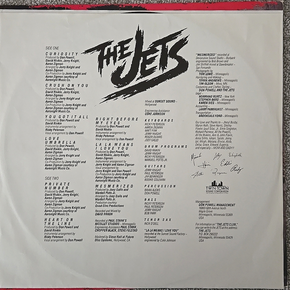The Jets Debut Vinyl Ablum Record 1985 - Picture 4 of 8